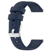 For Samsung Galaxy Watch 6 40mm 20mm Smooth Solid Color Silicone Watch Band(Midnight Blue)