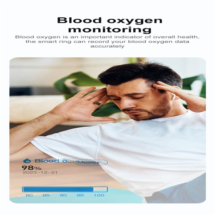 R02 SIZE 10 Smart Ring, Support Heart Rate / Blood Oxygen / Sleep Monitoring / Multiple Sports Modes(Black) - free shipping - PMC Jewellery - Order now!