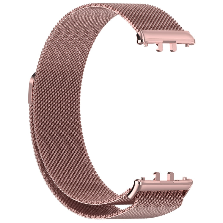 For Samsung Galaxy Fit 3 Milanese Metal Steel Mesh Watch Band(Pink) - Watch Bands by PMC TechLife | Online Shopping South Africa | PMC TechLife