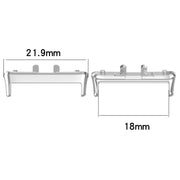 For Samsung Galaxy Fit 3 SM-R390 1 Pair Metal Watch Band Connector(Black)