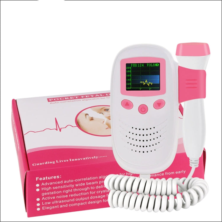 RZ-100S9 LED Fetal Doppler Ultrasound Sound Baby Heartbeat Detector Monitor Digital Prenatal Pocket Fetal Doppler Stethoscope - Heart Rate Monitoring by PMC TechLife | Online Shopping South Africa | PMC TechLife