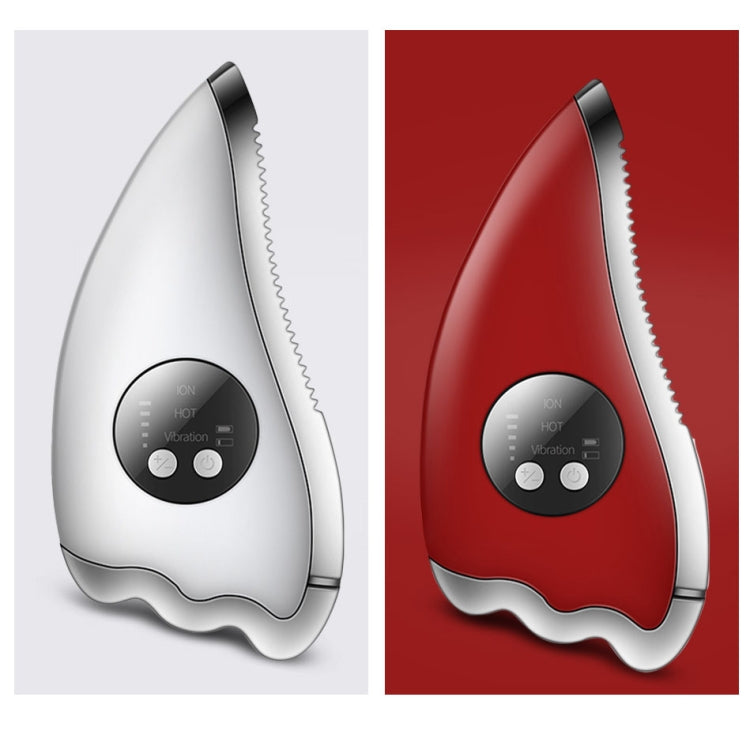 K-SKIN KD817 Facial Scratch Pad Dredge Meridian Soothing Fatigue Scraping Plate Electric Massager Soothing Stress USB Charging(Red) - free shipping - PMC TechLife - Order now!