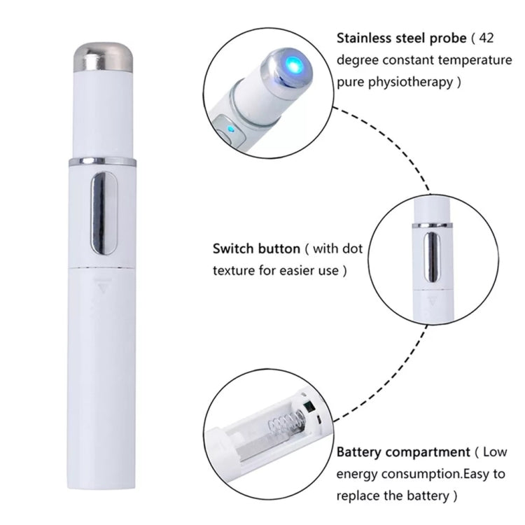 K-SKIN KD-7910 Acne Laser Pen Portable Wrinkle Removal Machine Durable Soft Scar Remover Device Blue Light Therapy Pen - free shipping - PMC Jewellery - Order now!