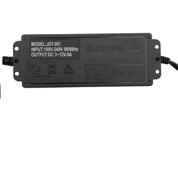 AC To DC Adjustable Voltage Power Adapter Universal Power Supply Display Screen Power Switching Charger EU, Output Voltage:3-12-5A - Power Supplies by PMC TechLife | Online Shopping South Africa | PMC TechLife