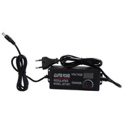 AC To DC Adjustable Voltage Power Adapter Universal Power Supply Display Screen Power Switching Charger EU, Output Voltage:3-12-5A