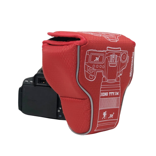 Waterproof Camera Bag Case Cover for Canon EOS M100 / M50 / M10 / M6 / M5 / M3(Red) - Soft Bag by Richwell | Online Shopping South Africa | PMC Jewellery | Buy Now Pay Later Mobicred