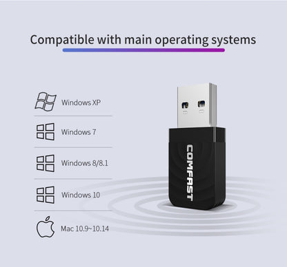COMFAST CF-812AC 1300 Mbps Dual Band Mini USB WiFi Adapter - free shipping - PMC Jewellery - Order now!