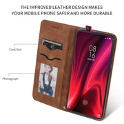 Retro Skin Feel Business Magnetic Horizontal Flip Leather Case for Xiaomi Mi 9T  / Mi 9T Pro / Redmi K20  /  K20 Pro(Brown)