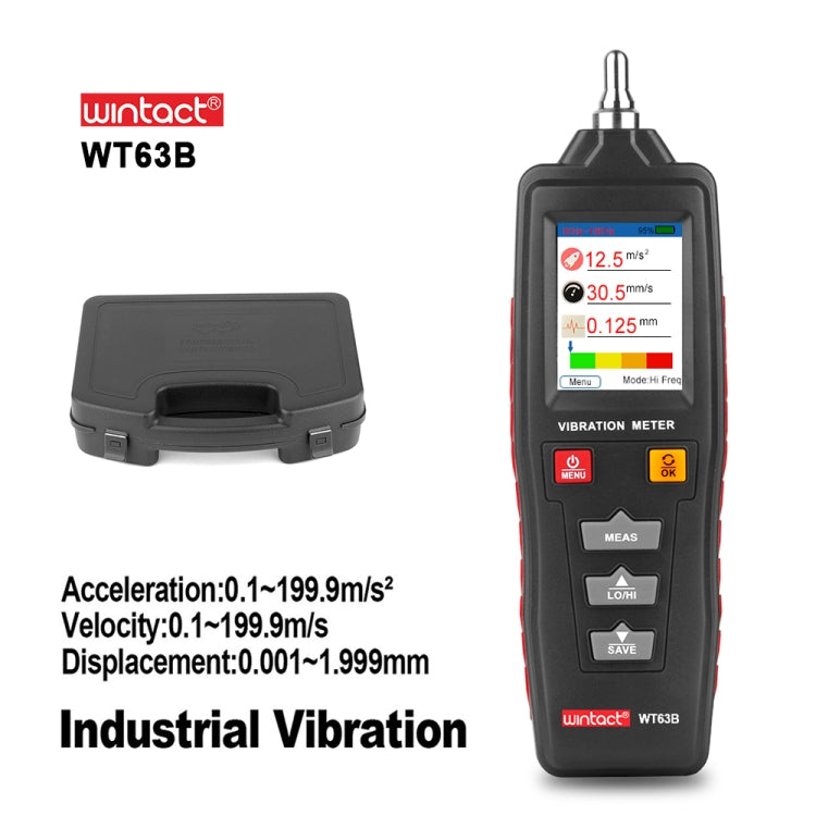 WINTACT WT63B Handheld Vibration Analyzer Digital Vibration Meter - free shipping - PMC Jewellery - Order now!