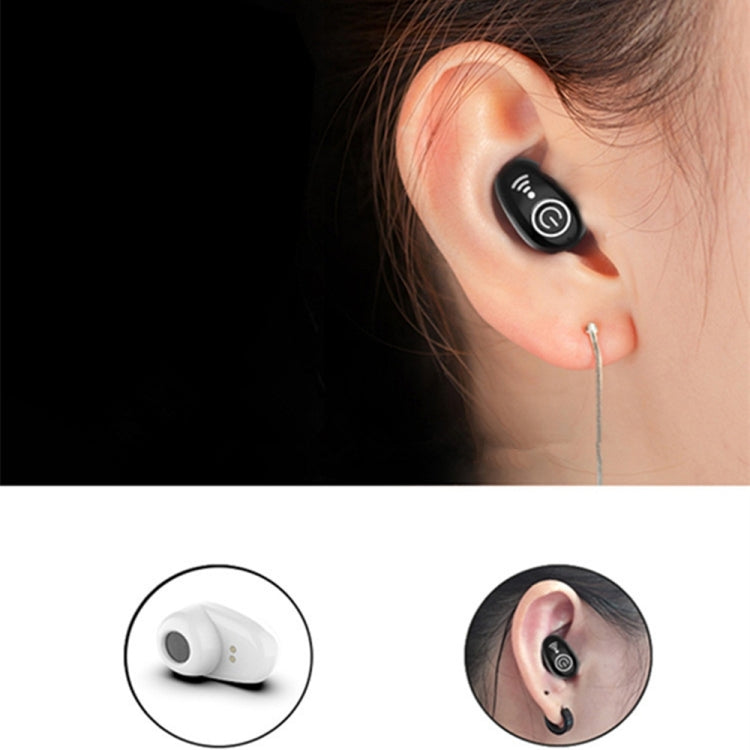 S650 Second GenerationMini Invisible Bluetooth Earphone with Microphone (Black)