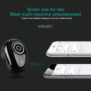 S650 Second GenerationMini Invisible Bluetooth Earphone with Microphone (Black)