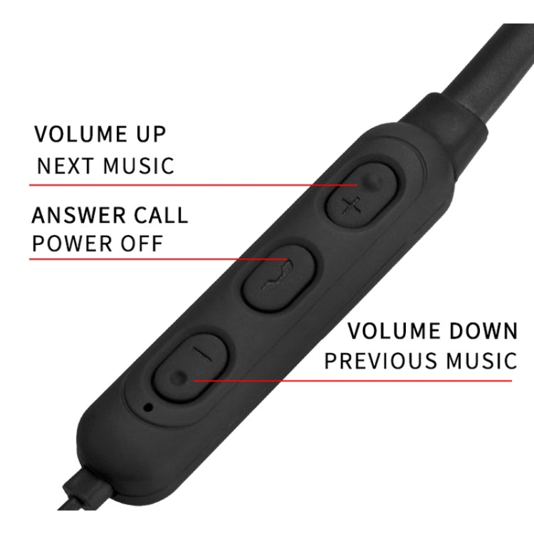 DM-22 Magnetic Bluetooth Earphone DM-22 Neckband Sport headset with Mic Wireless Handsfree Earphoness(Red)