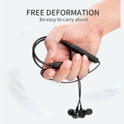 DM-22 Magnetic Bluetooth Earphone DM-22 Neckband Sport headset with Mic Wireless Handsfree Earphoness(Red)
