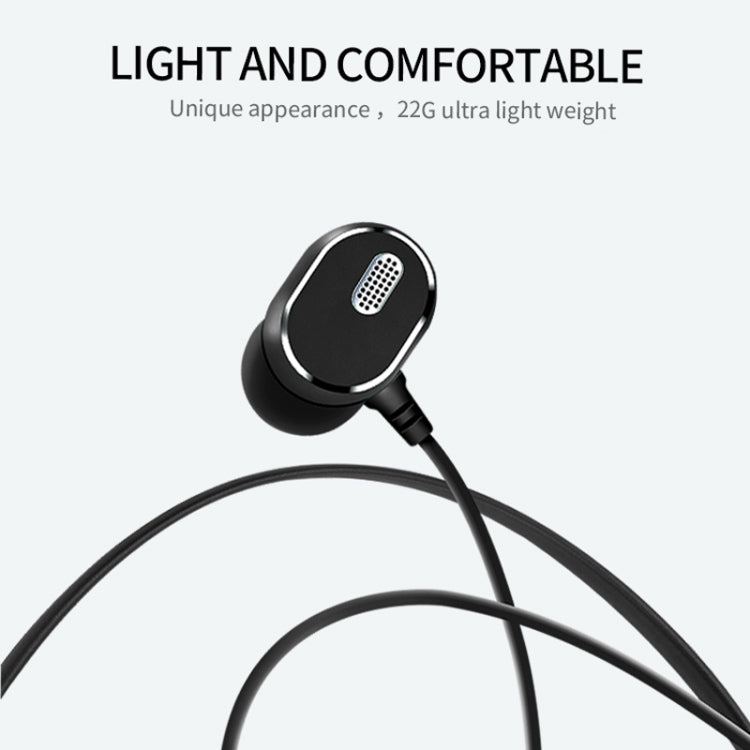 DM-22 Magnetic Bluetooth Earphone DM-22 Neckband Sport headset with Mic Wireless Handsfree Earphoness(Blue)