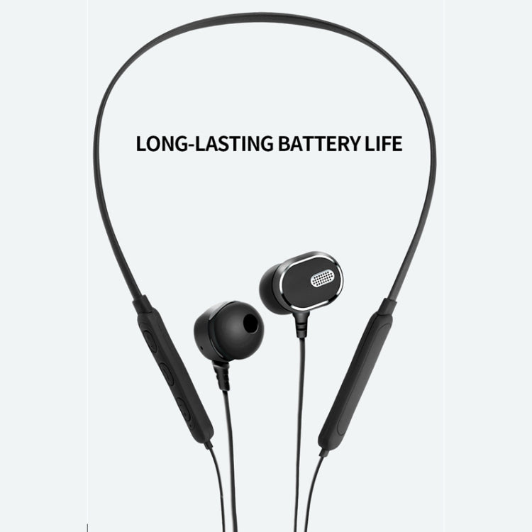 DM-22 Magnetic Bluetooth Earphone DM-22 Neckband Sport headset with Mic Wireless Handsfree Earphoness(Blue)