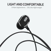 DM-22 Magnetic Bluetooth Earphone DM-22 Neckband Sport headset with Mic Wireless Handsfree Earphoness(White)