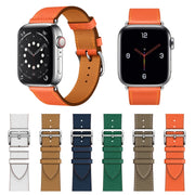 For Apple Watch 3 / 2 / 1 Generation 38mm Universal Leather Cross Band(Gray)