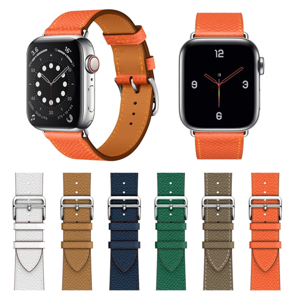 For Apple Watch 3 / 2 / 1 Generation 38mm Universal Leather Cross Band(Gray)