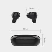 OneDer W12 Wireless Earphone with Water-resistant IPX5 HD Stereo Sound TWS Bluetooth Earphone(Black)