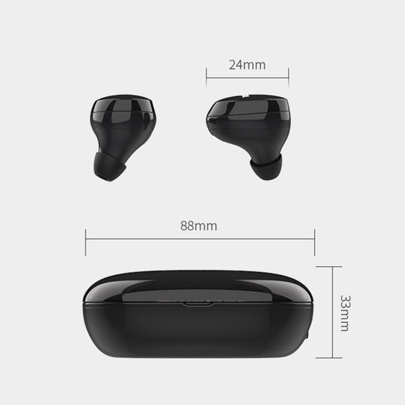 OneDer W12 Wireless Earphone with Water-resistant IPX5 HD Stereo Sound TWS Bluetooth Earphone(Red)
