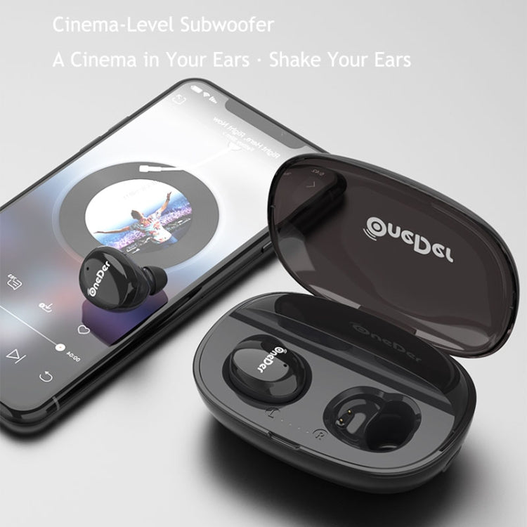 OneDer W12 Wireless Earphone with Water-resistant IPX5 HD Stereo Sound TWS Bluetooth Earphone(Red)