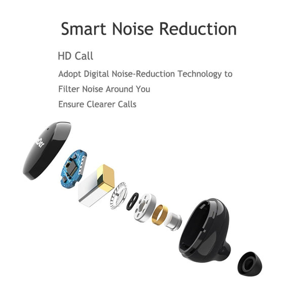 OneDer W12 Wireless Earphone with Water-resistant IPX5 HD Stereo Sound TWS Bluetooth Earphone(Red)