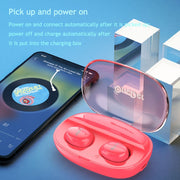 OneDer W12 Wireless Earphone with Water-resistant IPX5 HD Stereo Sound TWS Bluetooth Earphone(White)