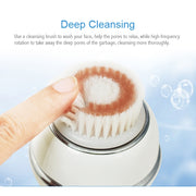 Duosi DY-103 USB Rechargeble Electric Facial Cleansing Brush Water-resistant Face Deep Pore Cleaning Massager Exfoliator Oil Dirt Blackhead Remove