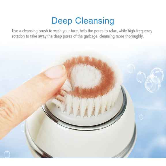 Duosi DY-103 USB Rechargeble Electric Facial Cleansing Brush Water-resistant Face Deep Pore Cleaning Massager Exfoliator Oil Dirt Blackhead Remove