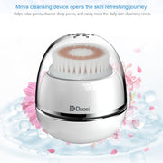 Duosi DY-103 USB Rechargeble Electric Facial Cleansing Brush Water-resistant Face Deep Pore Cleaning Massager Exfoliator Oil Dirt Blackhead Remove