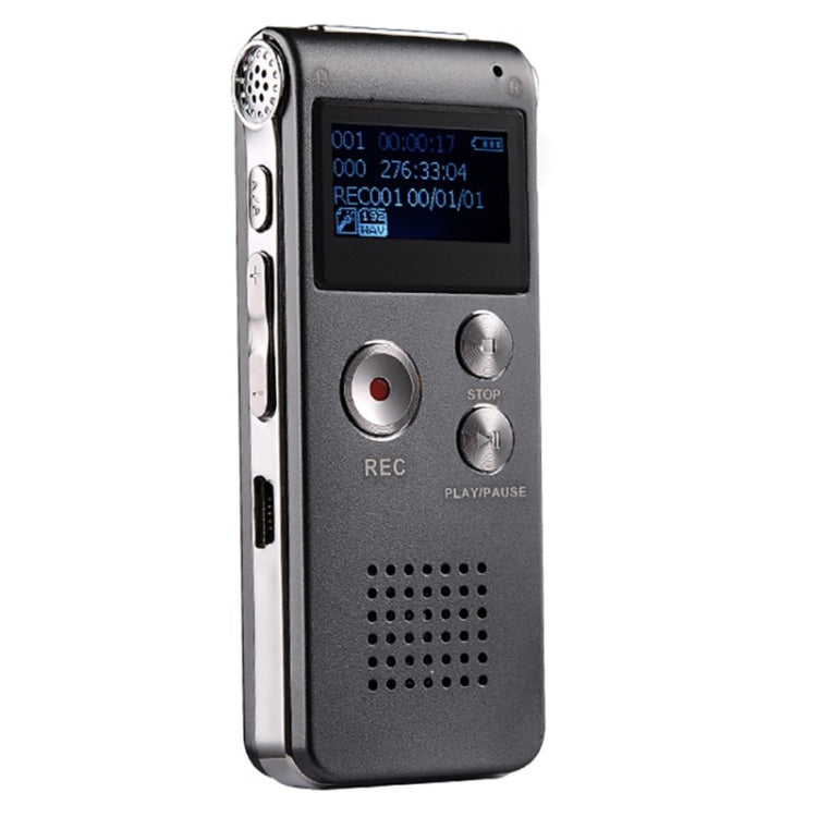 SK-012 8GB Voice Recorder USB Professional Dictaphone  Digital Audio With WAV MP3 Player VAR   Function Record(Grey) -  by PMC TechLife | Online Shopping South Africa | PMC TechLife