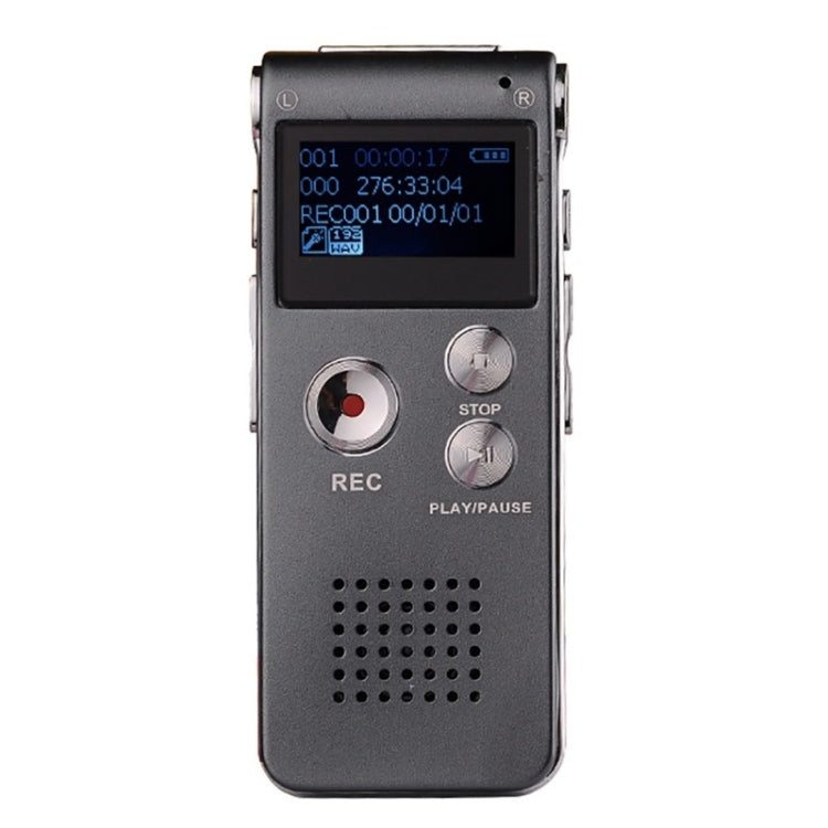 SK-012 8GB Voice Recorder USB Professional Dictaphone  Digital Audio With WAV MP3 Player VAR   Function Record(Grey) -  by PMC TechLife | Online Shopping South Africa | PMC TechLife