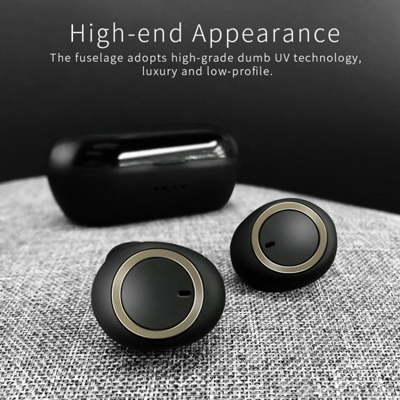 TWS-A1 TWS Bluetooth 5.0 Mini Invisible Sports Music Earphone with Charging Box & Microphone (White)