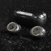 TWS-A1 TWS Bluetooth 5.0 Mini Invisible Sports Music Earphone with Charging Box & Microphone (White)