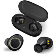 TWS-A1 TWS Bluetooth 5.0 Mini Invisible Sports Music Earphone with Charging Box & Microphone (White)