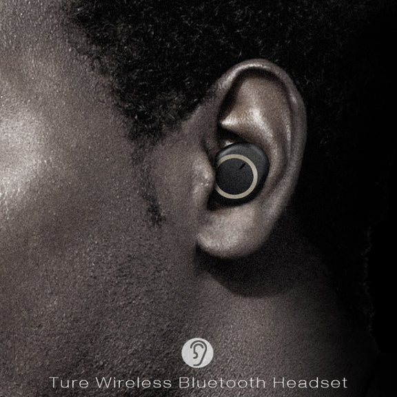 TWS-A1 TWS Bluetooth 5.0 Mini Invisible Sports Music Earphone with Charging Box & Microphone (White)