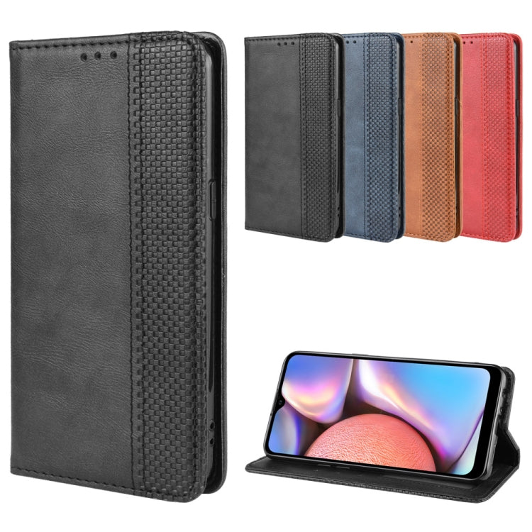 For Galaxy A10s Magnetic Buckle Retro Crazy Horse Texture Horizontal Flip Leather Case with Holder & Card Slots & Photo Frame(Black) - free shipping - PMC TechLife - Order now!