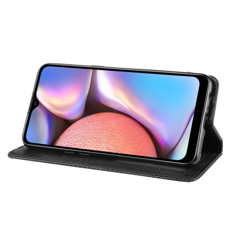 For Galaxy A10s Magnetic Buckle Retro Crazy Horse Texture Horizontal Flip Leather Case with Holder & Card Slots & Photo Frame(Black) - free shipping - PMC TechLife - Order now!