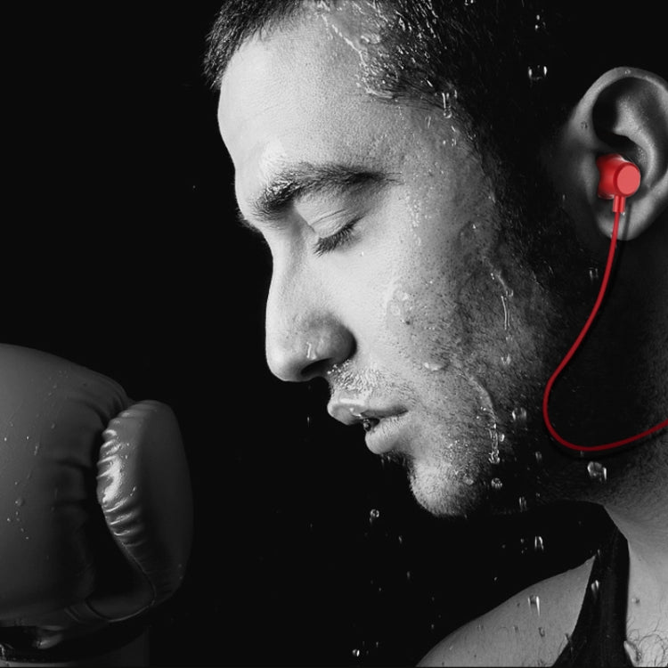 BT315 Sport Bluetooth Headset Wireless Stereo Earphone Bluetooth 4.1 Earpiece With Mic Sport Bass Magnetic Necklace Earpiece(Red) - Sport Earphone by PMC TechLife | Online Shopping South Africa | PMC TechLife