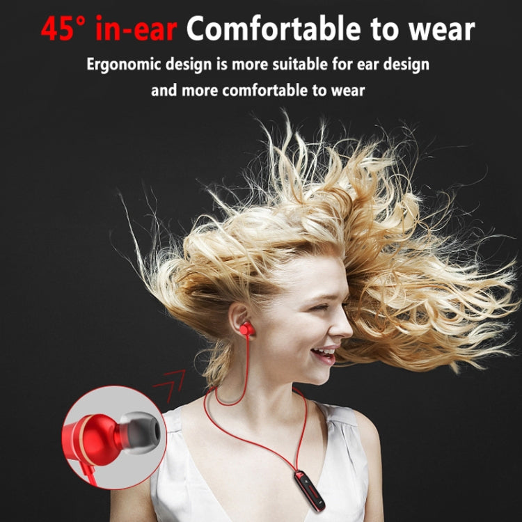 BT315 Sport Bluetooth Headset Wireless Stereo Earphone Bluetooth 4.1 Earpiece With Mic Sport Bass Magnetic Necklace Earpiece(White) - Sport Earphone by PMC TechLife | Online Shopping South Africa | PMC TechLife