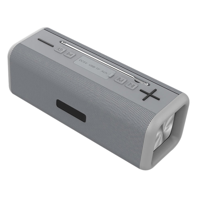T9 Wireless Bluetooth 4.2 Speaker 10W Portable Sound Box FM Digital Radio 3D Surround Stereo, Support Handsfree & TF & AUX(Gray) - Desktop Speaker by PMC TechLife | Online Shopping South Africa | PMC TechLife