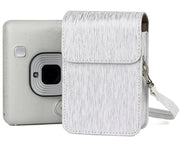 Richwell Brushed Camera Case PU Leather Case for Fujifilm Instax Mini Liplay Instant Camera(Black)