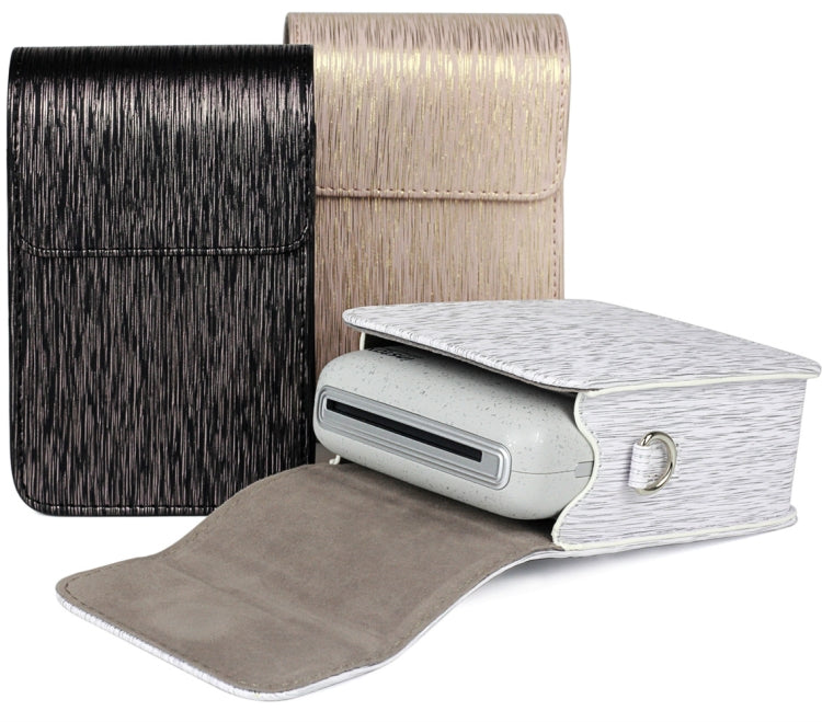 Richwell Brushed Camera Case PU Leather Case for Fujifilm Instax Mini Liplay Instant Camera(Black) - free shipping - PMC TechLife - Order now!