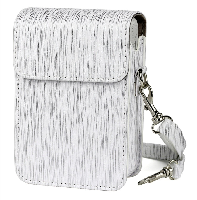 Richwell Brushed Camera Case PU Leather Case for Fujifilm Instax Mini Liplay Instant Camera(White) - Leather Bag by Richwell | Online Shopping South Africa | PMC TechLife | Buy Now Pay Later Mobicred