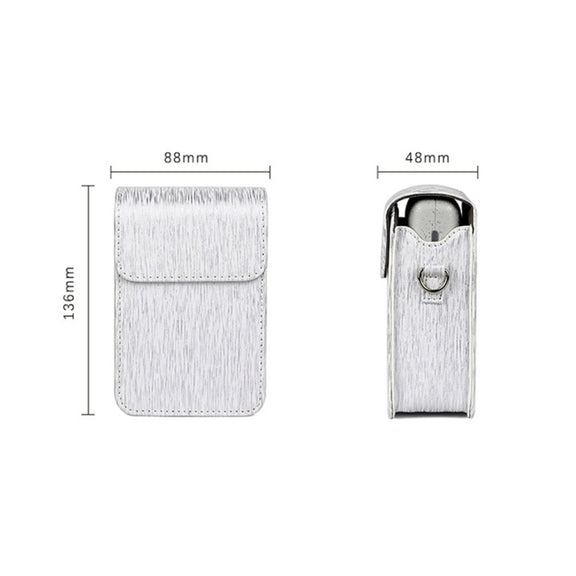 Richwell Brushed Camera Case PU Leather Case for Fujifilm Instax Mini Liplay Instant Camera(White)