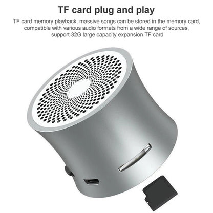 EWA A104 Bluetooth Speaker MP3 Player Portable Speaker Metallic USB Input MP3 Player Stereo Multimedia Speaker(Silver) - Mini Speaker by EWA | Online Shopping South Africa | PMC Jewellery | Buy Now Pay Later Mobicred