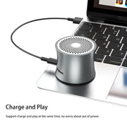 EWA A104 Bluetooth Speaker MP3 Player Portable Speaker Metallic USB Input MP3 Player Stereo Multimedia Speaker(Silver)