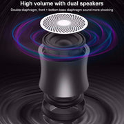 EWA A104 Bluetooth Speaker MP3 Player Portable Speaker Metallic USB Input MP3 Player Stereo Multimedia Speaker(Silver)