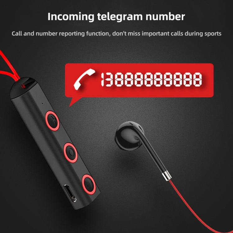 BT313 Magnetic Earbuds Sport Wireless Headphone Handsfree bluetooth HD Stereo Bass Headsets with Mic(Red)