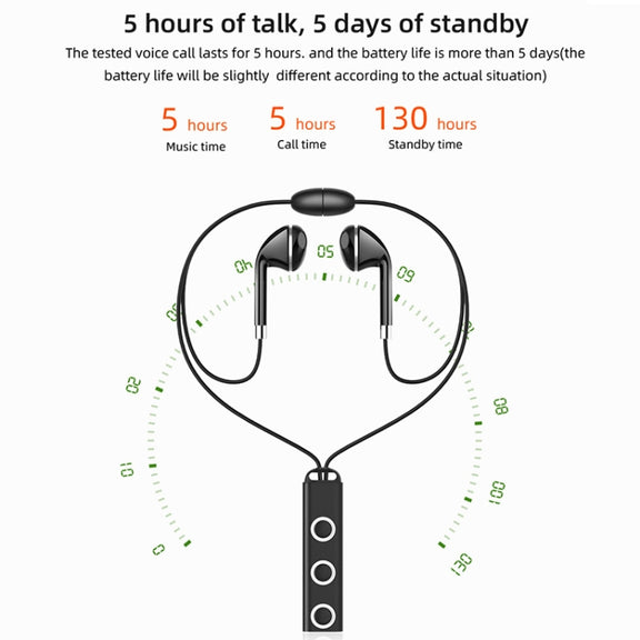 BT313 Magnetic Earbuds Sport Wireless Headphone Handsfree bluetooth HD Stereo Bass Headsets with Mic(Red)
